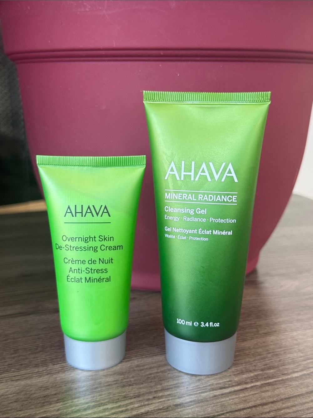AHAVA Cleansing Gel & Overnight Cream